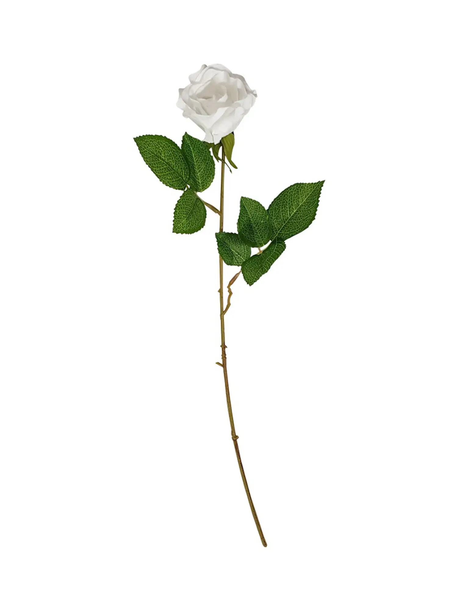 Witte Kunstroos 55cm