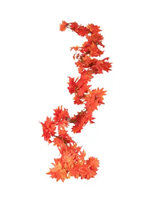 Extra Lange Esdoornblad Slinger Oranje-Geel 275cm