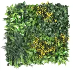 Brandvertragende Fantasia kunstplantenwand 50x50 cm – kleurrijke en veilige wanddecoratie voor binnenruimtes