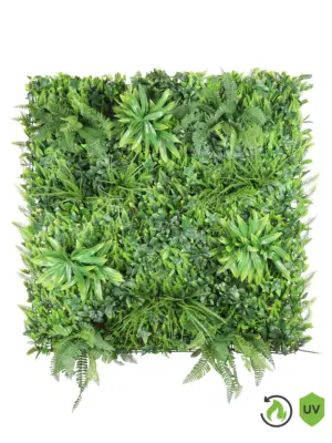 Brandvertragende Mix Sedumwand 100x100cm – Onderhoudsvrije en veilige kunsthaag met realistische beplanting
