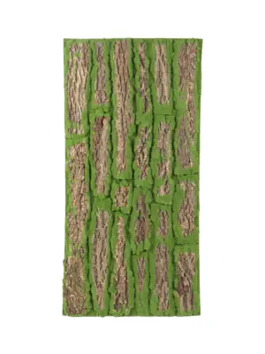 Kunst Boomschors Mat 50x100cm – natuurgetrouwe imitatie boomschors met kunstmos