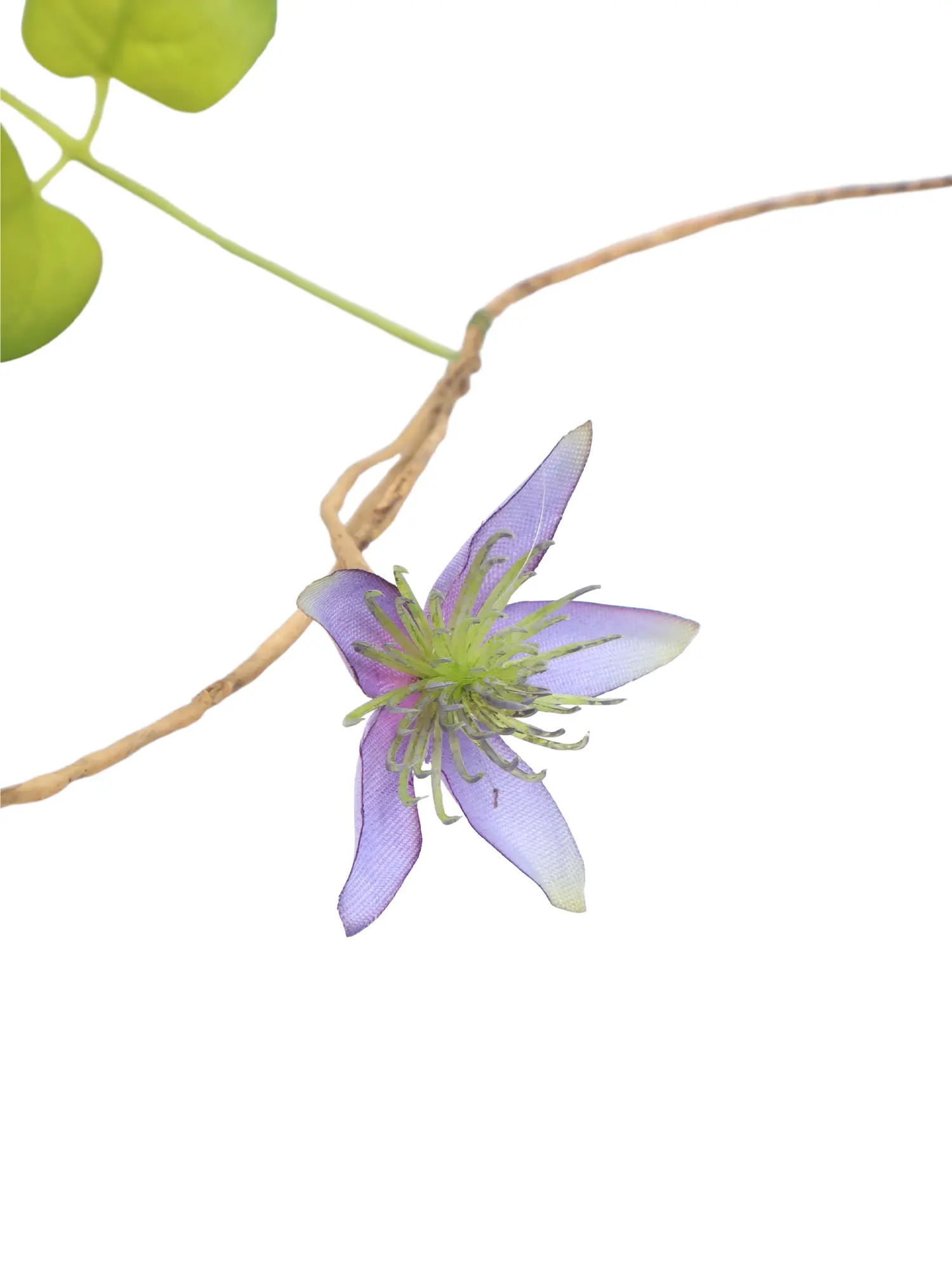 Lila Kunstliaan Clematis 150cm met levensechte bloemen en groene bladeren.