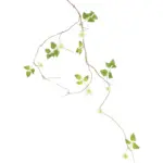 Witte Kunstliaan Clematis 150cm met levensechte bloemen en groene bladeren.