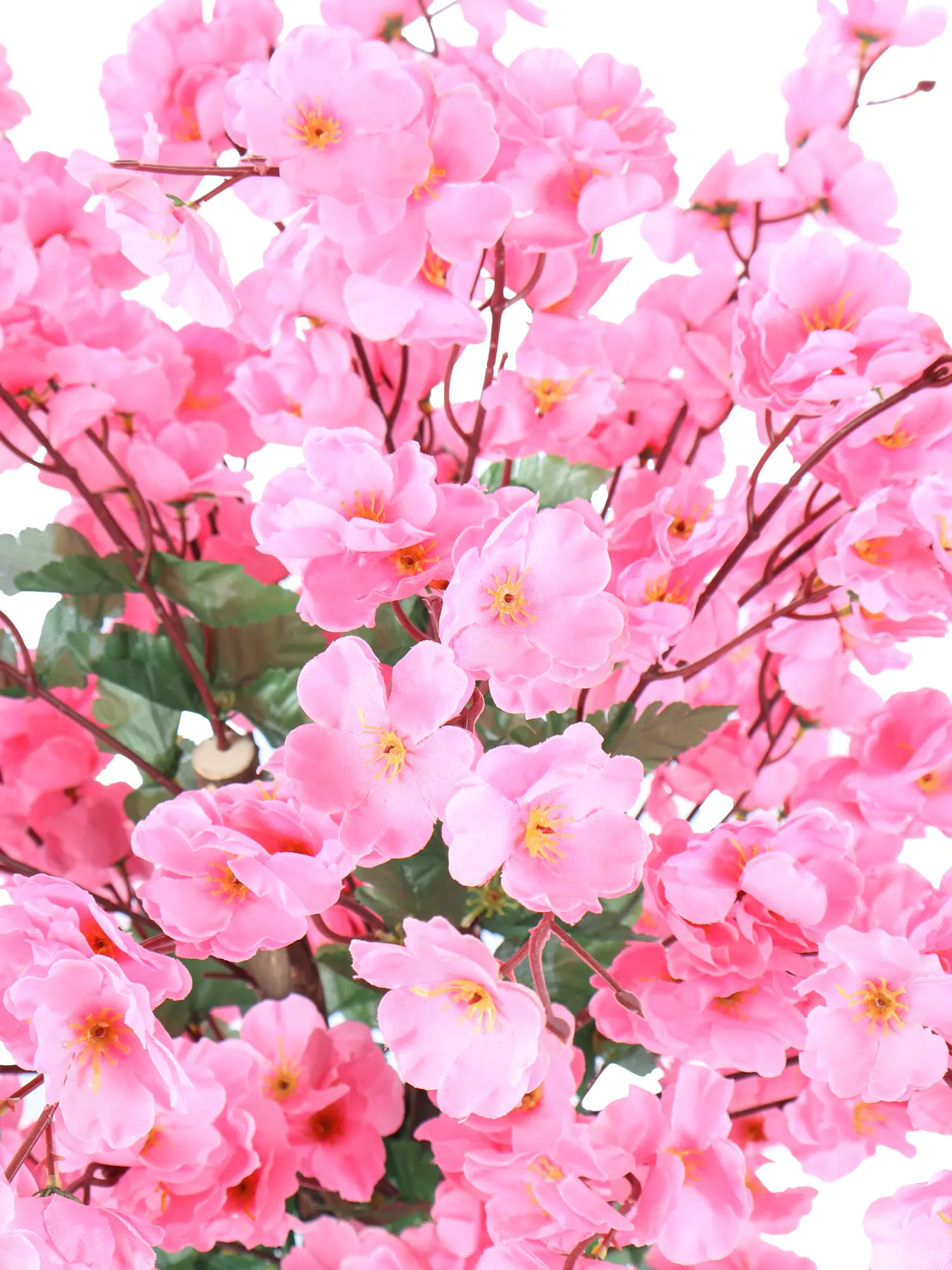 Nep kersenbloesemboompje donkerroze 90cm – decoratieve kunstbloesem voor binnenruimtes.