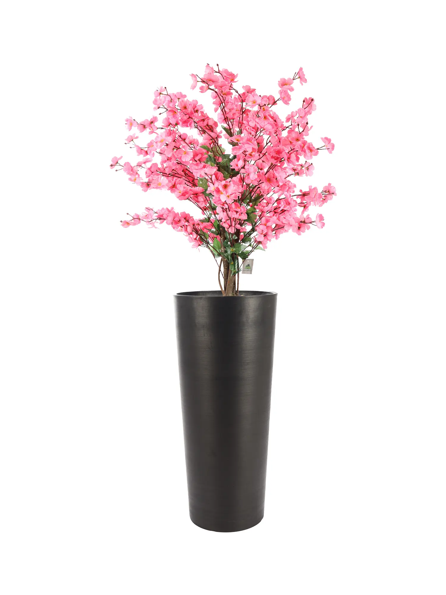 Kleine donkerroze kunst kersenbloesemboom 90cm – luxe kunstplant met realistische details