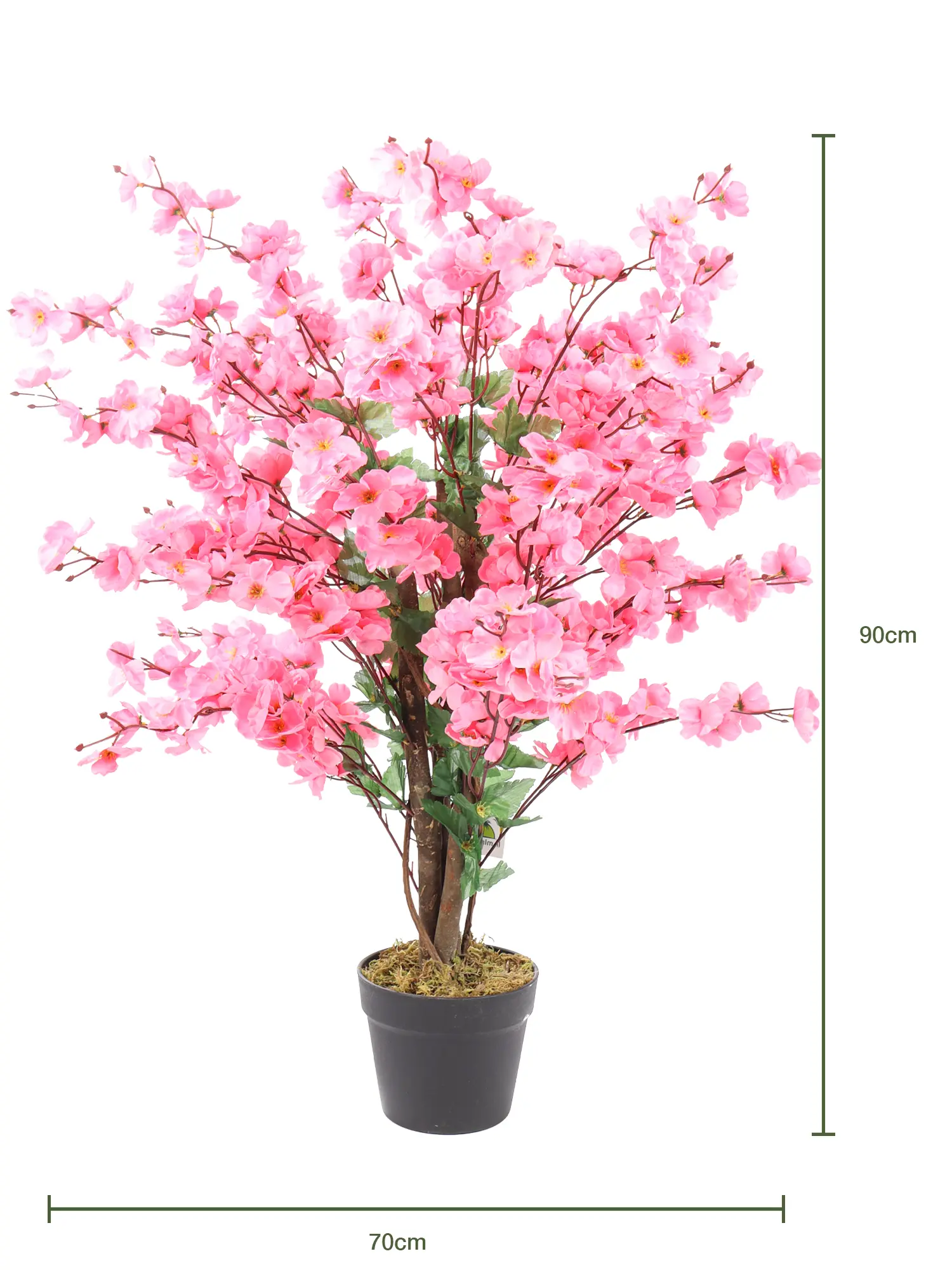 Stijlvolle donkerroze kunst kersenbloesem 90cm – kleurrijke en onderhoudsvrije bloesemboom.