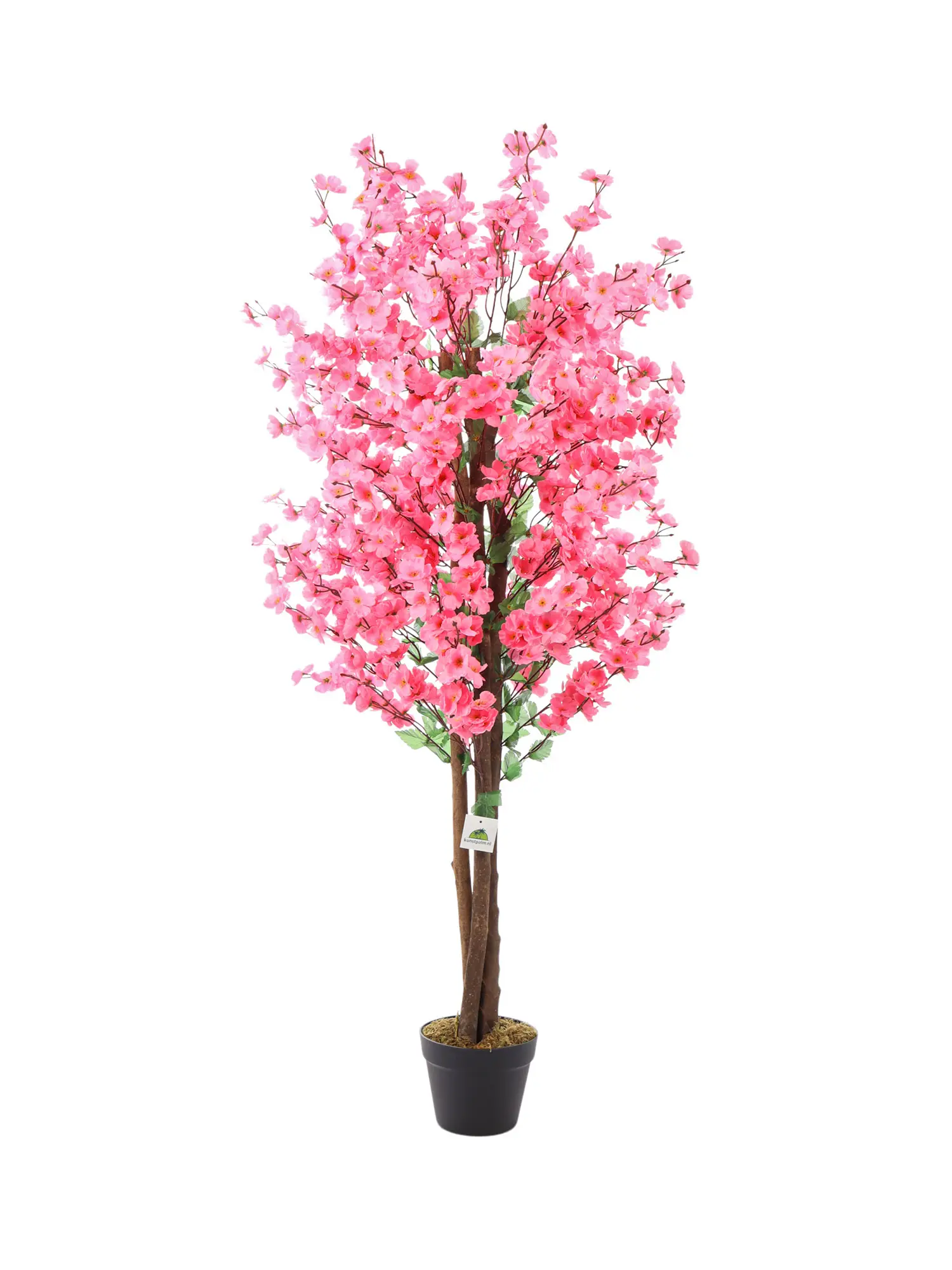 Dieproze kunstbloesemboom 150cm, volle en realistische bloesems.