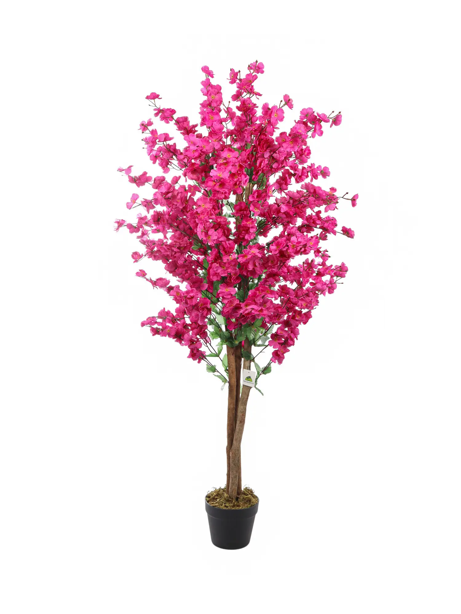 Paarse kunstbloesemboom 150cm, volle bloesems en realistische details.