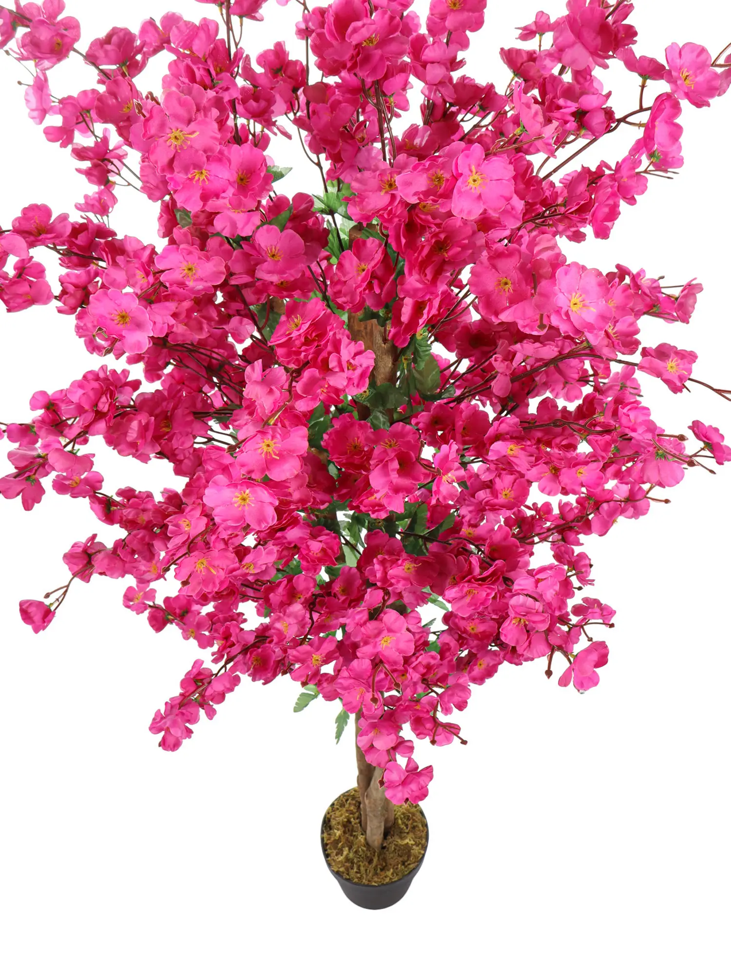 Kunst Bloesemboom Paars 150cm met stevige driedubbele stam.