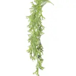 Donkergroene Kunst Hersthoorn Hangplant 75cm – realistische kunstvaren met buigbare takken.