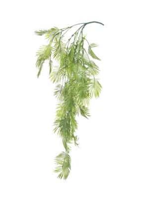 Kunst Palmblad Hanger Groen 75cm met realistische palmbladeren en flexibele takken