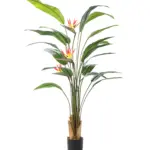 Kunst Paradijsvogelplant 170cm met grote bloemen en realistische bladeren