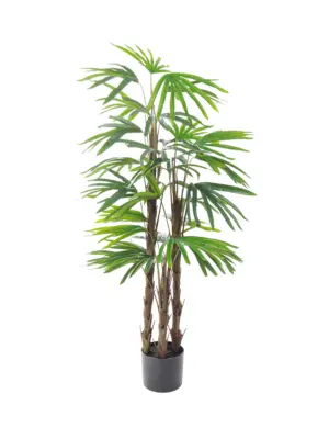 Realistische Raphis kunstpalm 110cm van topkwaliteit