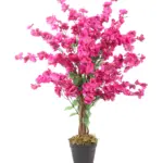 Paarse Kunst Kersenbloesem 90cm – realistische en volle kunstbloesemboom met natuurlijke details.