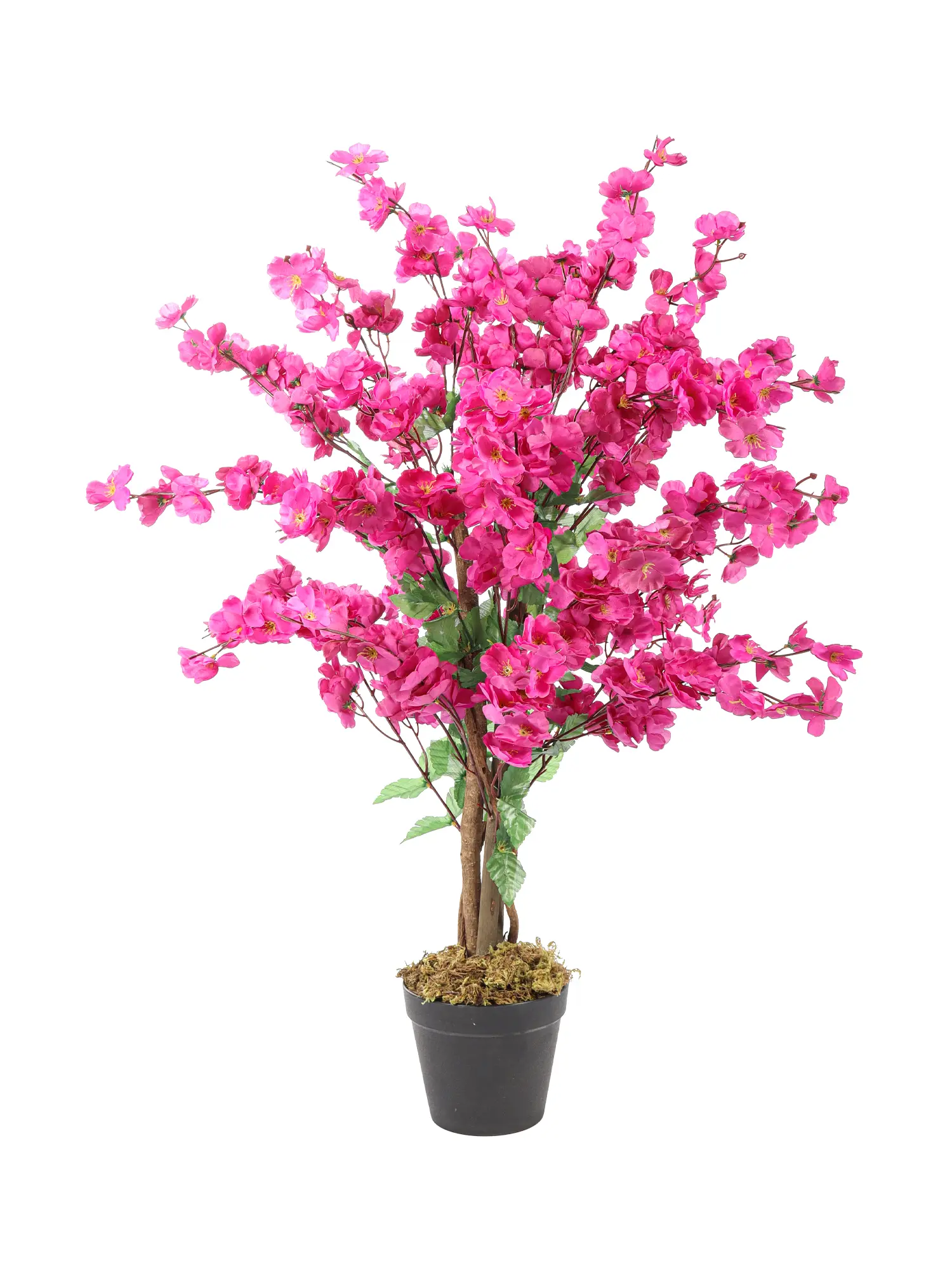 Paarse Kunst Kersenbloesem 90cm – realistische en volle kunstbloesemboom met natuurlijke details.