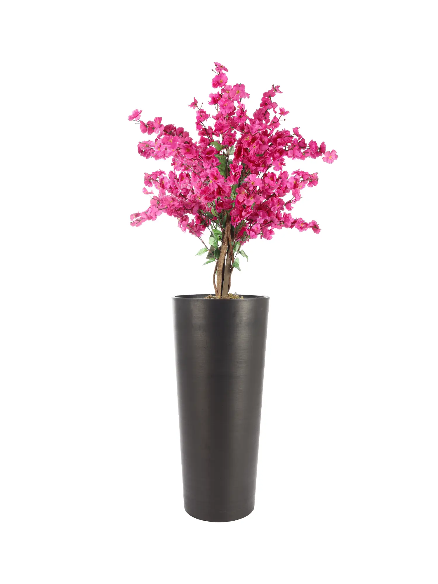 Volle paarse kunstbloesemboom 90cm – levensechte kunstplant met bloesems en takken.