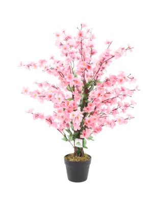 Roze Kunst Kersenbloesem 90cm – volle en realistische kunstbloesemboom met natuurlijke details.