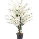 Witte Kunst Kersenbloesem 90cm – volle en realistische kunstbloesemboom met natuurlijke details.