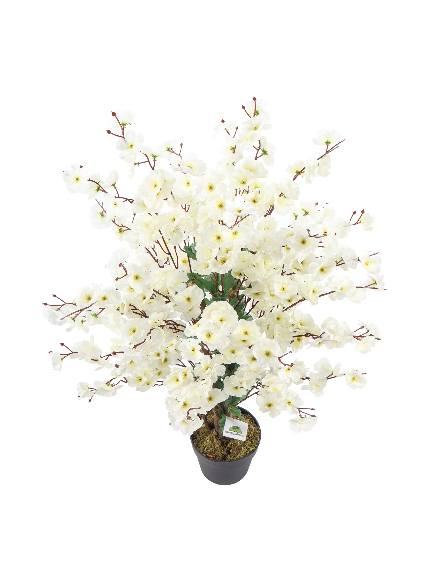 Kunst kersenbloesemboom wit 90cm – decoratieve bloesem kunstplant voor binnenruimtes.