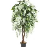 Compacte Witte Kiruna Bloemboom van 120cm