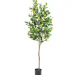 Kunst Citroenboom 180cm met heldergroene blaadjes en gele kunstcitroenen