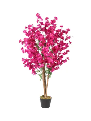 Levensechte Kersenbloesem Boompje van 120cm groot met realistische paarse bloemen