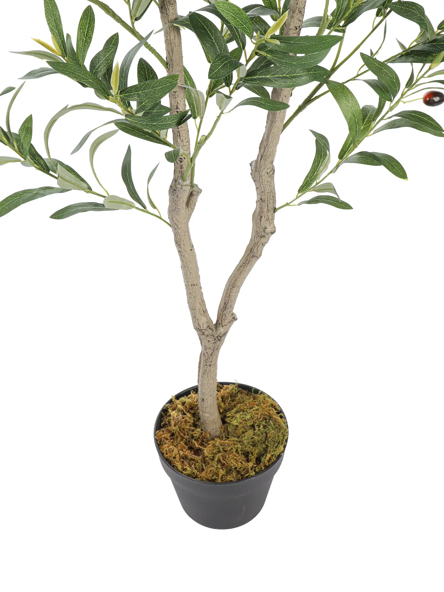 Levensechte Kunstolijfboom Toscane 155cm met realistische olijven