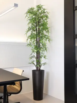 Bamboe Kunstplant Zwart 200cm sfeerfoto
