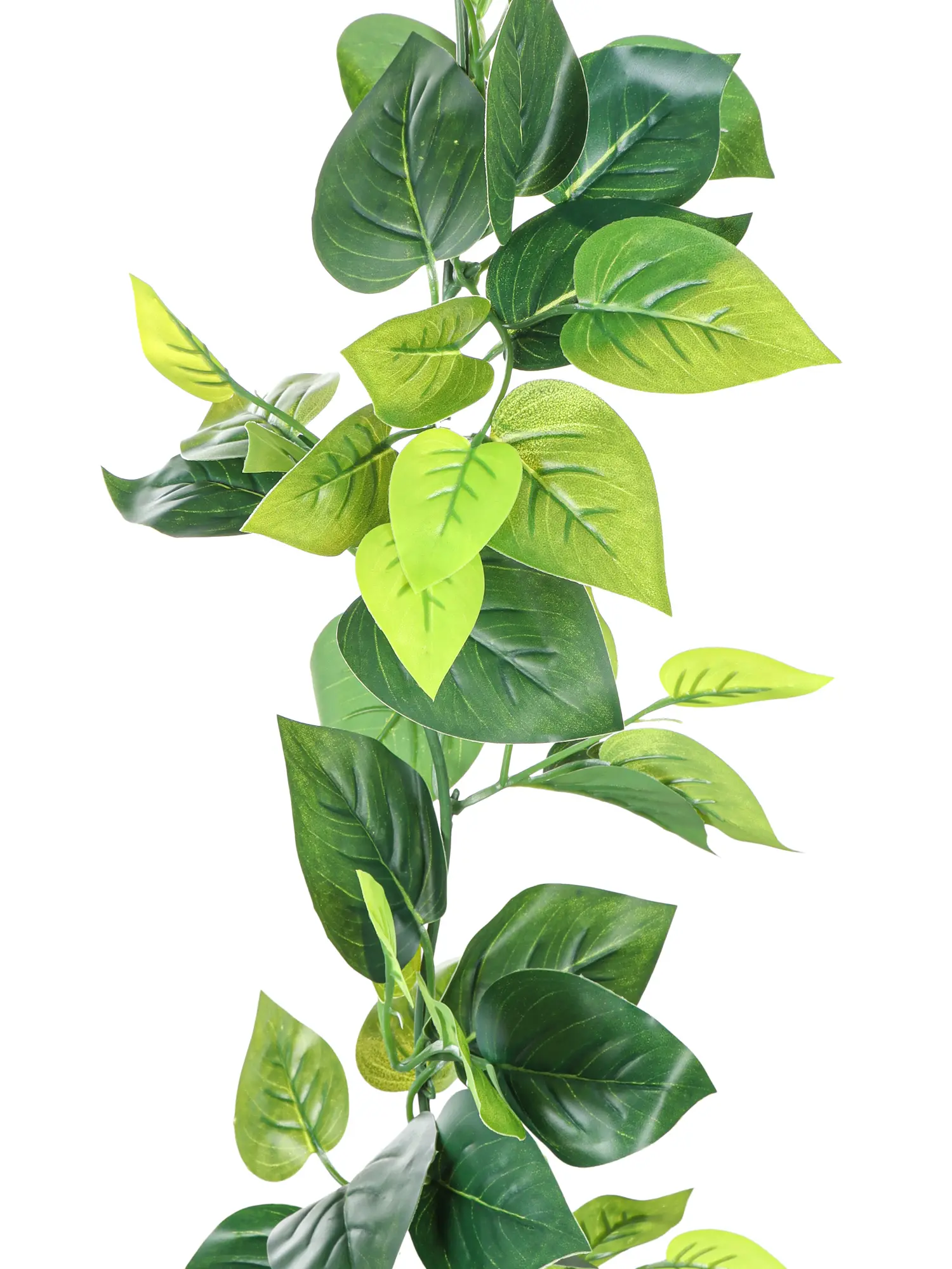 Groene kunstslinger voor buiten met realistische beukenbladeren