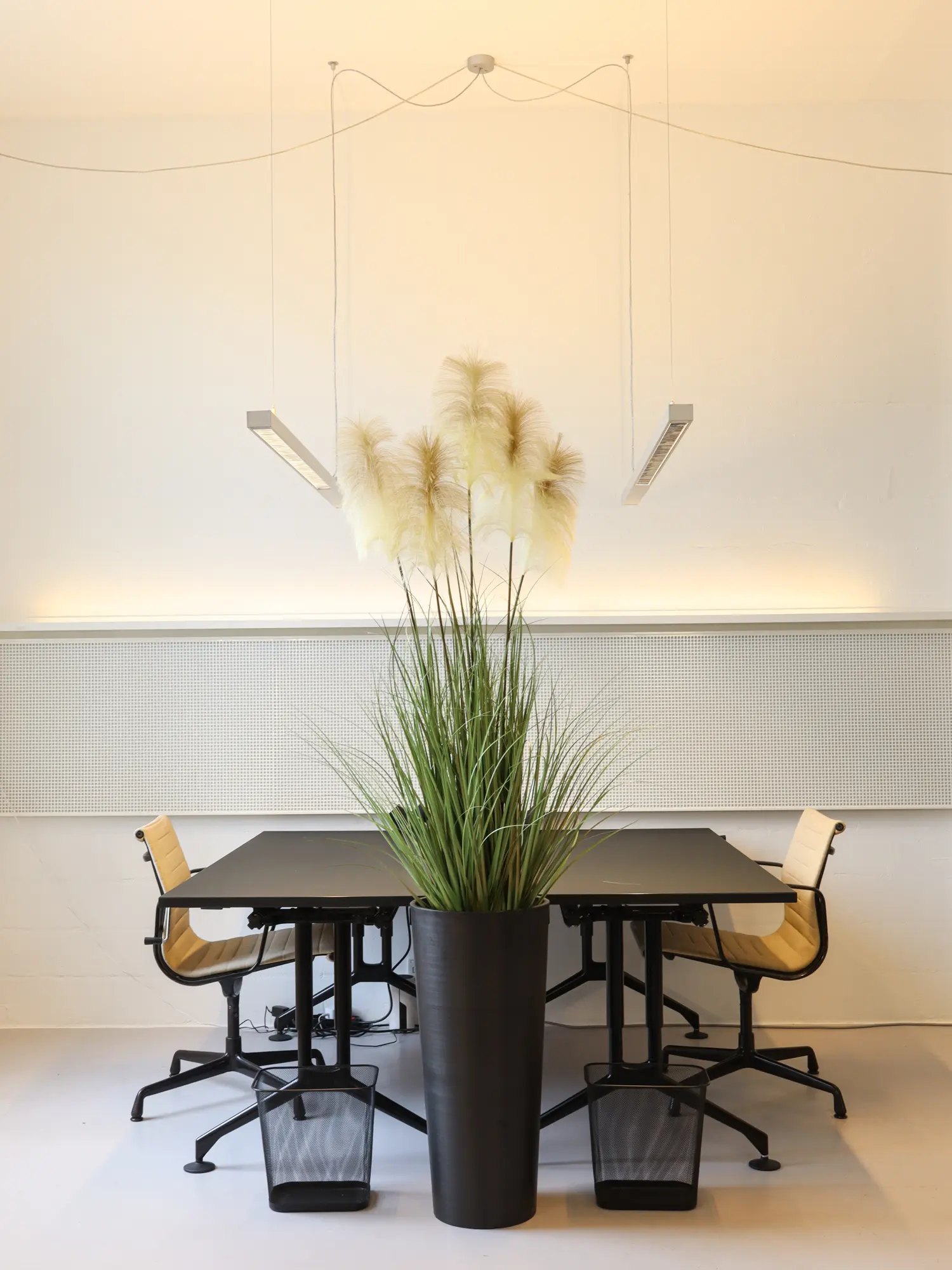 Sfeermaker kunst Pampasgrasplant 150cm voor interieur of beursstand
