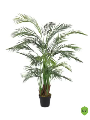 Kunstpalm Voor Buiten Trinidad 150cm met UV-filter op terras