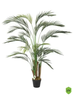 Kunstpalm UV Trinidad 135cm - Groene neppalm voor buiten op terras