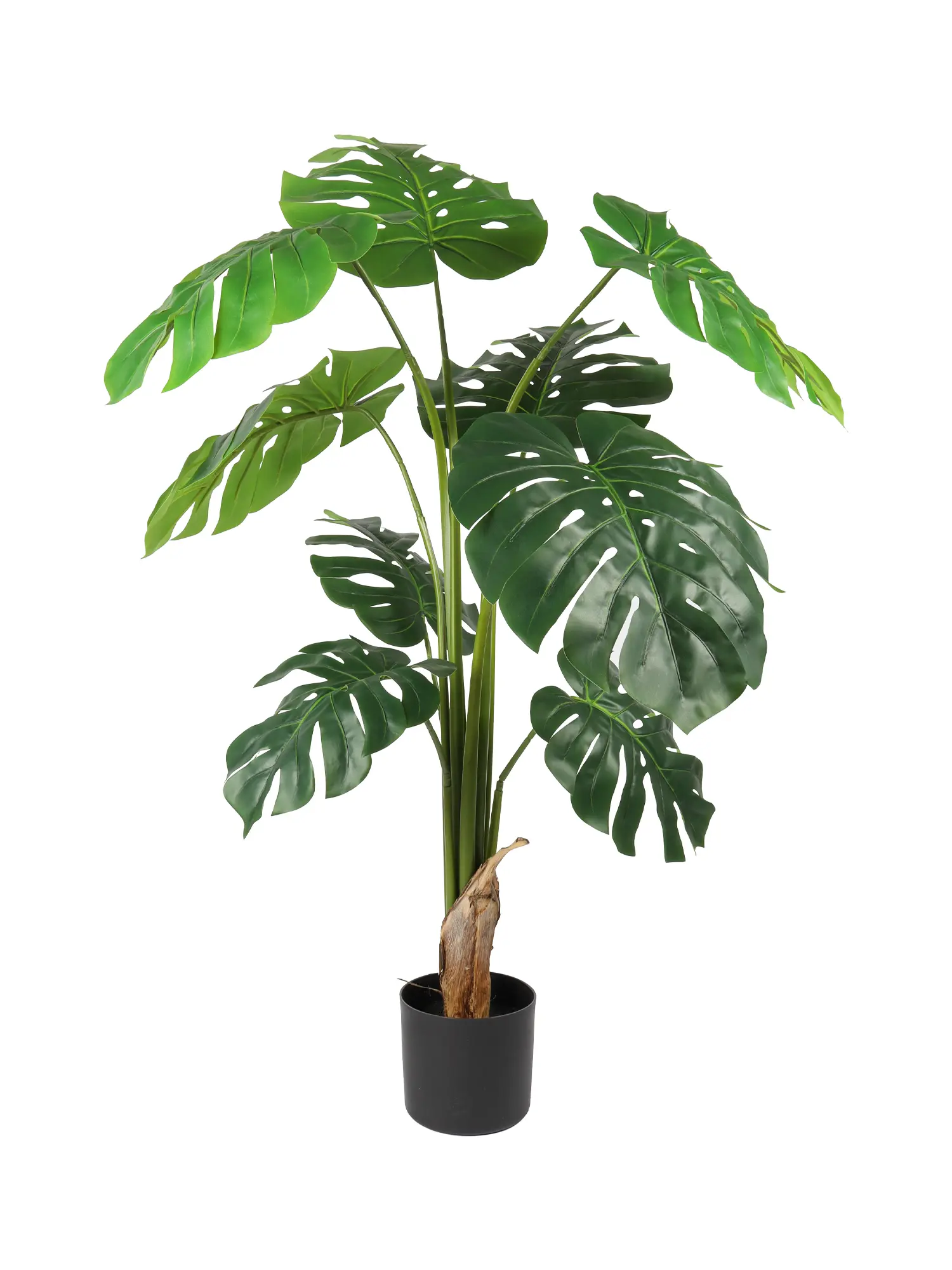 Kunst Monstera plant met dikke groene bladeren
