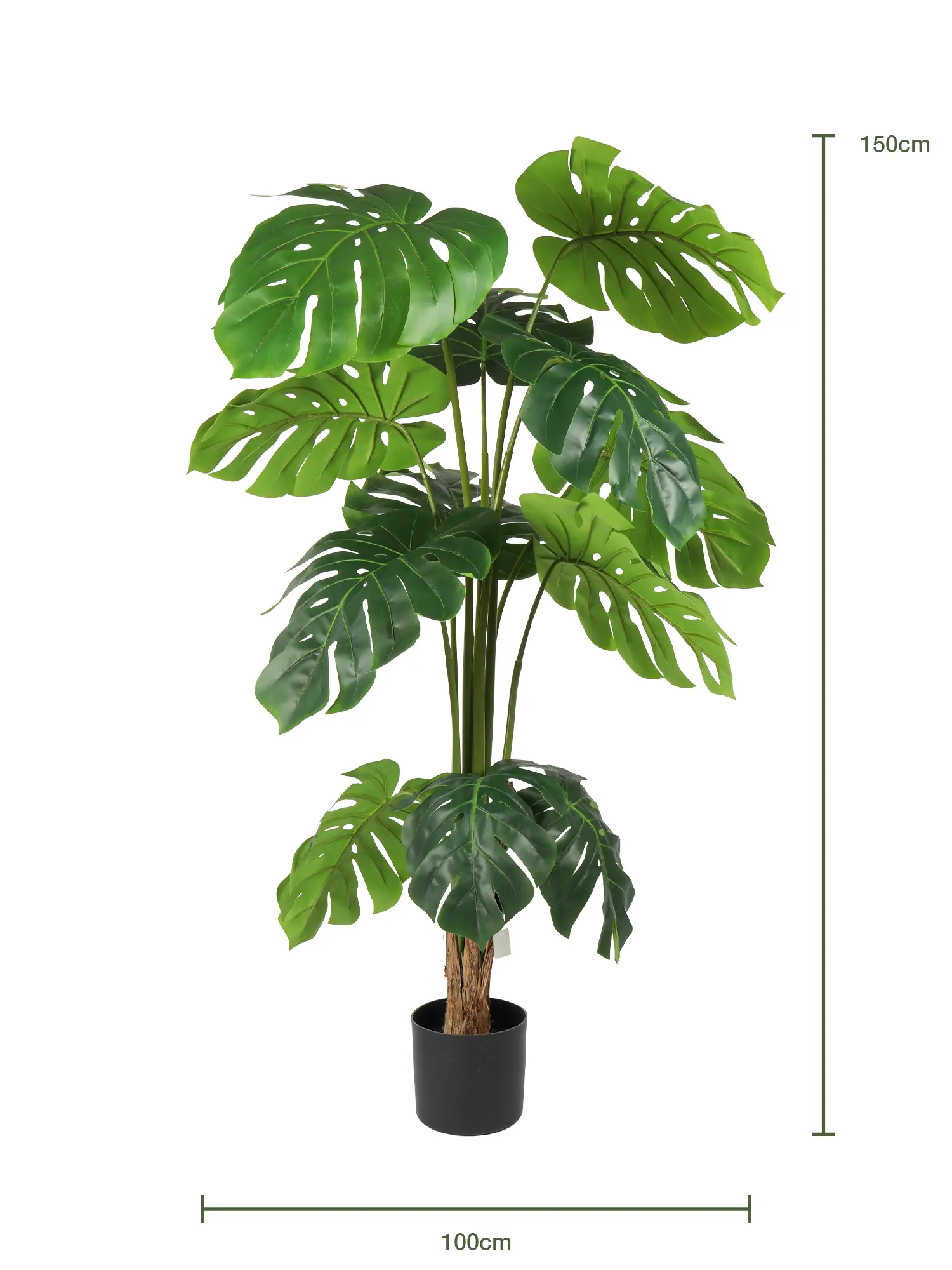 Kunst Monstera plant met levensechte afwerking