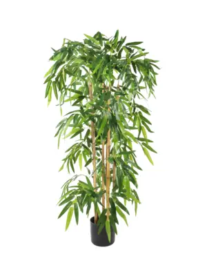 Nep bamboeplant 120cm met smalle groene bladeren