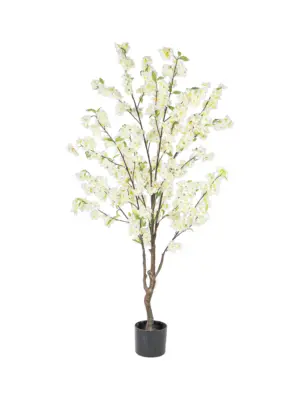 Vol wit kersenbloesem boompje Miki van Kunstpalm.nl