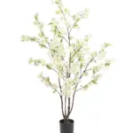 Witte kersenbloesemboom kunstplant Suma 115cm