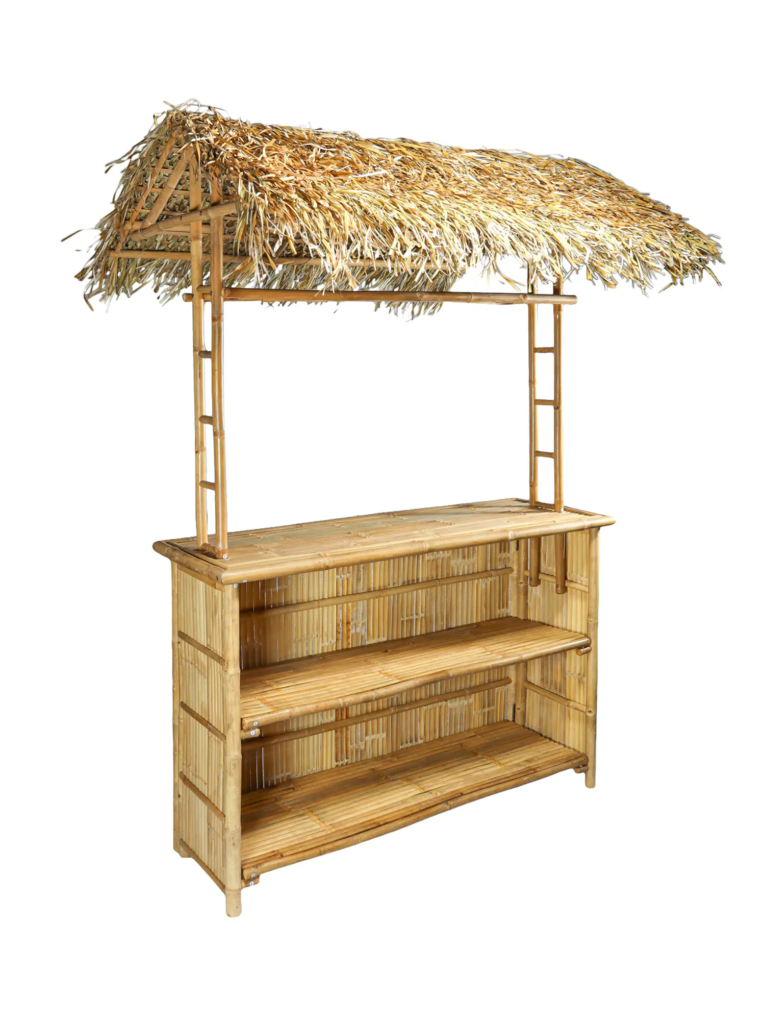 Bamboe bar met kunst rieten dak