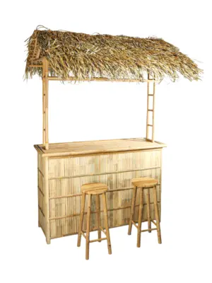 Bamboe bar met kunst rieten dak