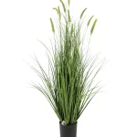 Brede kunstgrasplant met pluimen 125cm – Kunstpalm.nl