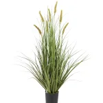 Breed Kunstpluimgras 95cm in pot met pluimen – Kunstpalm.nl