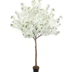 Kunst Bloesemboom Blanche 225 cm – volle witte bloesemboom met 130 cm doorsnede, levensechte takken en helderwitte bloemen, verkrijgbaar bij Kunstpalm.nl