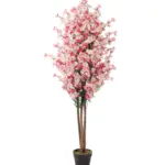 Kunst Bloesemboom Roze Wit 150cm – volle, kleurrijke nepbloesemboom met roze en witte bloemen van Kunstpalm.nl