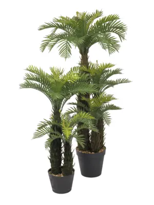 Kunst Varenpalm Barbados 100cm – kunstpalm varen met natuurgetrouwe details en decoratieve pot