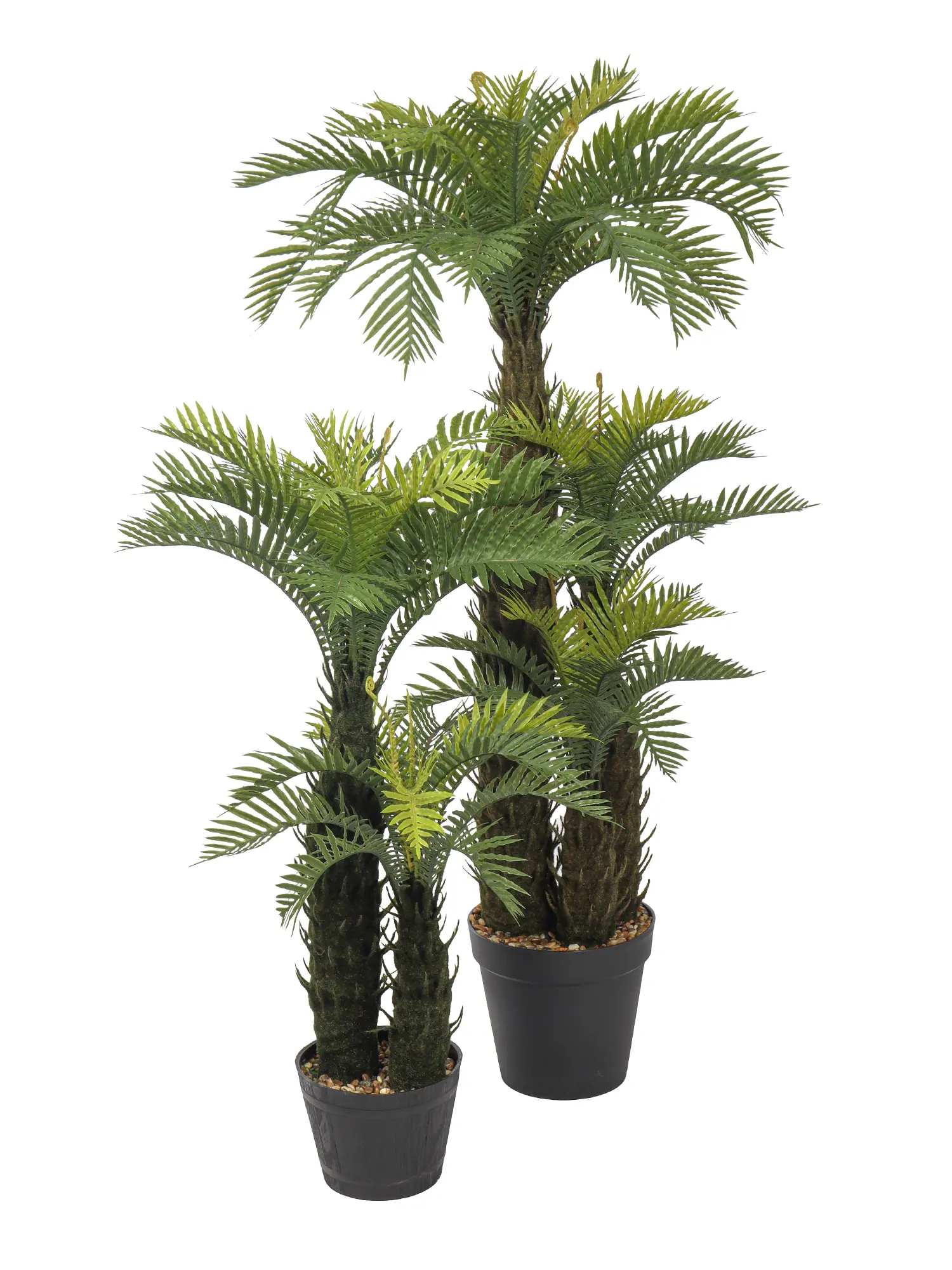 Kunst Varenpalm Barbados 100cm – kunstpalm varen met natuurgetrouwe details en decoratieve pot