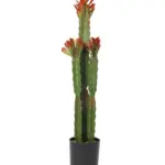unstcactus Red Rubra 83cm – levensechte nepplant met drie zuilen en groenrode blaadjes van Kunstpalm.nl
