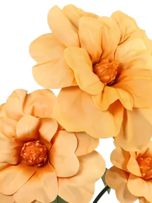 Grote nepbloemen oranje 175cm – kunstbloemen met standaard voor etalages en beurzen
