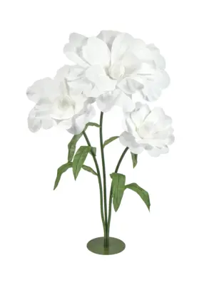 Extra Grote Kunstbloem Wit 175cm – XXL kunstbloemen met standaard van Kunstpalm.nl