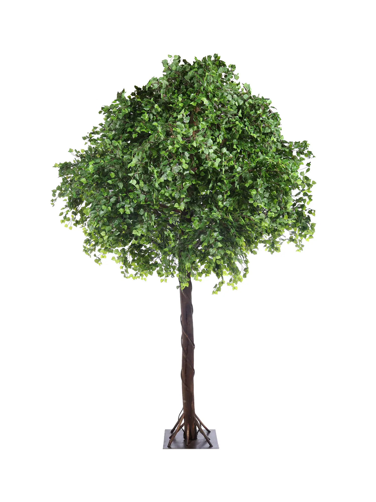Grote Kunstboom Beuk 370cm met volle kruin en levensechte beukenblaadjes van Kunstpalm.nl
