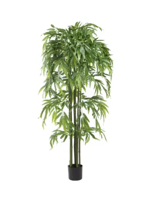 Kunstplant Bamboe Groen 170cm in pot – geschikt voor woonkamer, kantoor, etalage of showroom. Onderhoudsvrij en stijlvol.